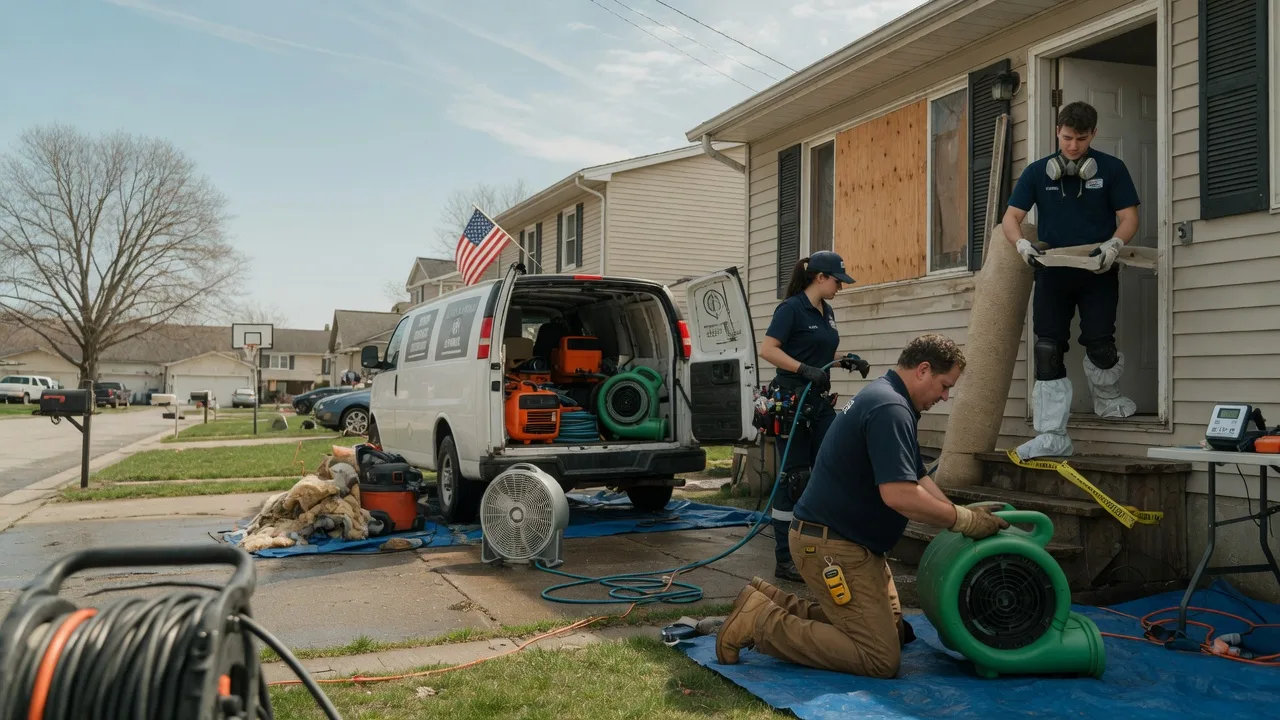 Water Damage Restoration in Towanda, IL near me